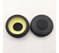for jabra for evolve 20 30 40 65 - Copriorecchie in pelle proteica, con schiuma ad alta densità per un maggiore comfort, nero, 60 x 18 mm (A)