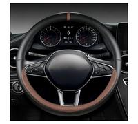 For Kangoo For Logan 1 2 3 Protezione Volante Auto | Leather protects the steering wheel from wear and tear.(Brown round)