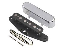 For kit pickup al manico Aln-ico 5 TL, copertura in ottone, bobina in fibra, asta a V, cavo in tessuto cerato for chitarra TL