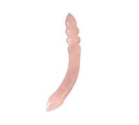For la Bacchetta da massaggio con cristallo di quarzo naturale Bacchetta da massaggio con quarzo rosa Bastone da massaggio con pietra di cristallo di guarigione di grandi dimensioni Collezioni di casa