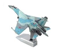 For la collezione di modelli di aerei da caccia russi Su-35 e espositori in lega, modelli di aerei in scala 1/100(Blue)