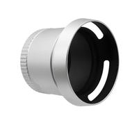 For Leica X1 / X2 Tubo adattatore filtro 49mm Metallo for filtro fotocamera (UV/CPL/ND ecc.) Paraluce Copriobiettivo(Silver)