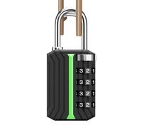 for Locker - Waterproof Keyless Padlock, Zipper PadLock Security for Office Warehouse | Lock for Garage Gate Patio Porch | Travel Locks for Backpacking Moving Storage Safety