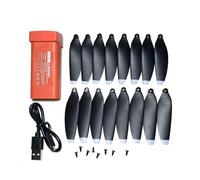 For LYZRC L800 Pro 2 GPS Rc Drone 7.4V 3000mAh Batttery Cavo del caricatore USB Kit di parti L800 Pro2 Quadcopter Set di pale dell'elica(Orange)