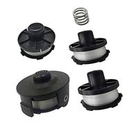 For Makita 196146-9 195858-1 Trimmer Spool Line 1.6mm for DUR1817 DUR181RF DUR181 Grass Trimmer 6 Spools with 2 Caps Garden Trimmer Replacement Line(BLACK 4 spools+1 cap)