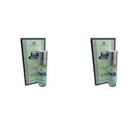 For man Concentrated Perfume Oil Roll-On (6ml x 2) | Alcohol-Free Long Lasting Arabic Attar for Men & Women | Sweet Woody Amber Unisex Perfume Combo Pack