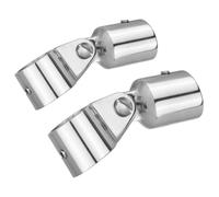For Marine Boating, Fits 22mm and 25mm Round Tubes, Includes Jaw Slides, Eye Ends, Hex 316 Stainless Steel Bimini Top Hardware Set, Rust-Resistant with Polished Finish(22mm)