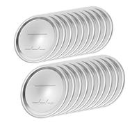 For Mason for barattoli for coperchi Tappi di chiusura con data 20 pezzi di banda stagnata for conservare conserve da cucina Preservare coperture in metallo argentato