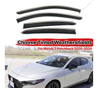 For MAZDA 3 BP HATCHBACK 19-23 Side Window Wind Visors Sun Rain Guard Deflectors