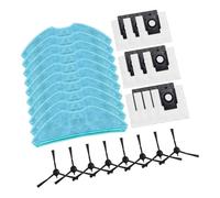 For MEDION X50 SW MD 2004 Set di pezzi di ricambio for robot aspirapolvere con panno for mocio, sacchetto for la polvere e spazzola laterale(B)