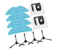 For MEDION X50 SW MD 2004 Set di pezzi di ricambio for robot aspirapolvere con panno for mocio, sacchetto for la polvere e spazzola laterale(A)