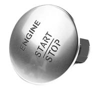 For Mercedes-Benz W205 W212 W164 W166 W221 Keyless Go Start Stop Pulsante Interruttore di accensione motore Rivestimento 2215450714(Silver)