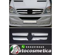 For Mercedes Sprinter W906 2006-2013 Front Bumper Grill Trim Molding Steel 4x