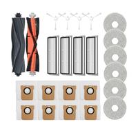 For Mijia Omni 1S B101CN B116 Accessori Spazzola laterale principale Filtro Hepa Mop Sacchetto for la polvere Robot Aspirapolvere Parti di ricambio (Color : 24pcs)
