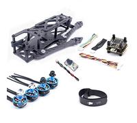 For Mini Range II LR4 4 Pollici 185mm Telaio In Fibra di Carbonio 1507 3800KV Motore for Flytower F4 for NOXE V3 Controllo di Volo e 35A 4in1 ESC (Color : With F4 Deluxe FC)