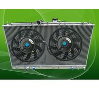 FOR Mitsubishi Galant VR-4/VR4 EC5A/EC5W 6A13TT 5 ROW Alu Radiator+Fans AT 96-03