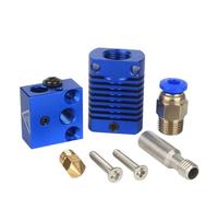 For MK8 Kit estrusore assemblato Hot End Ender 3 CR10 Stampante 1,75 mm Ugello da 0,4 mm Blocco riscaldante in alluminio Accessori for stampante 3D distintivo(CR10 Blue Steel)