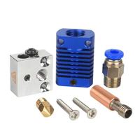 For MK8 Kit estrusore assemblato Hot End Ender 3 CR10 Stampante 1,75 mm Ugello da 0,4 mm Blocco riscaldante in alluminio Accessori for stampante 3D distintivo(CR10 Blue Copper)