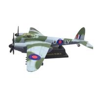 For modellino di aereo pressofuso in scala 1:64 De Havilland modello di caccia bombardiere in lega modellini in legno regalo miracoloso(A)