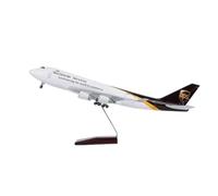 For modellino di aeromobile in resina pressofusa Boeing 747, modello di aeromobile in scala 1/150 da 47 cm, modello UPS Cargo Aircraft, espositore da tavolo