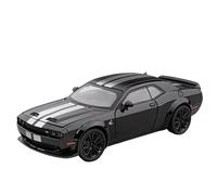 For modello di auto in lega Dodge Challenger SRT 1:24, ornamento simulato di auto in metallo pressofuso con suono e luce(Black)