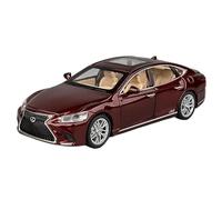 For modello di auto in lega Lexus LS500H in scala 1:32, auto giocattolo pressofusa ad alta fedeltà con suoni e luci, da collezione(Red)