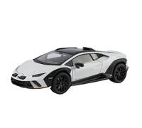 For modello di auto Lamborghini in lega di zinco 1:18, modello di auto in metallo pressofuso ad alta siulazione con effetti sonori e luminosi da collezione(White)