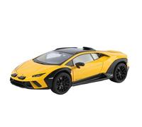 For modello di auto Lamborghini in lega di zinco 1:18, modello di auto in metallo pressofuso ad alta siulazione con effetti sonori e luminosi da collezione(Yellow)