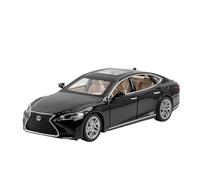 For modello di auto Lexus LS500H in lega di zinco 1:32, simulata un'auto in metallo pressofuso con effetti sonori e luminosi, ideale for l'arredamento della casa.(Black)