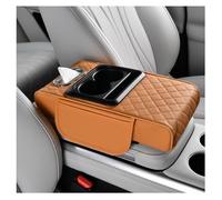 for Most Car Models Multifunctional Pu Leather Car Armrest Box Mat - Universal Style Memory Cotton 5-in-1 Center Console Cover