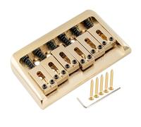 For Mus-iclily Pro 52,5 mm spaziatura delle corde stile moderno sella hardtail ponte fisso ponte non tremolo for ST for chitarra elettrica stile TL(Gold)