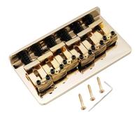 For Mus-iclily Pro 54mm (2-1/8 pollici) ponte fisso in acciaio Hardtail Selle piegate vintage for ST importato for chitarra elettrica stile Tele(Gold)