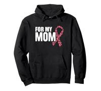 For My Mom Breast Cancer Awareness Nastro Rosa Felpa con Cappuccio