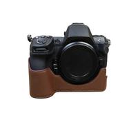 For Nikon Z8 Genuine Cow Leather Bottom Case Half Body Camera Cover with Battery Opening