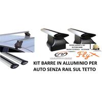 For Nissan Note I MPV (06>13) Kit Barre Portatutto Alluminio NO RAIL SUL TETTO