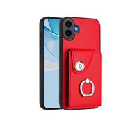 (For Nothing CMF Phone 1, Red) Organ Card Bag Ring Holder Phone Case