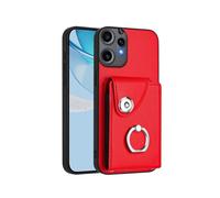 (For Nothing CMF Phone 2 Pro, Red) Organ Card Bag Ring Holder Phone Case
