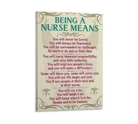 For Nurses Only Poster Inspirational Quote Canvas Wall Art for Nursing Student Gift Hospital Staff Room Decor(Framed,16X24inch(40X60cm))