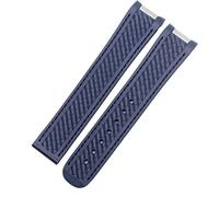 For Omega 300 AT150 Aqua Terra Ultra Light 8900 Series 20mm Silica Gel Watchband (Color : Silver Yellow, Size : 20mm)