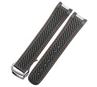 For Omega 300 AT150 Aqua Terra Ultra Light 8900 Series 20mm Silica Gel Watchband (Color : Silver Yellow, Size : 20mm)