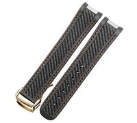 For Omega 300 AT150 Aqua Terra Ultra Light 8900 Series 20mm Silica Gel Watchband (Color : Silver Yellow, Size : 20mm)