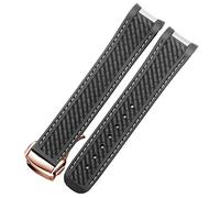 For Omega 300 AT150 Aqua Terra Ultra Light 8900 Series 20mm Silica Gel Watchband (Color : Silver Yellow, Size : 20mm)