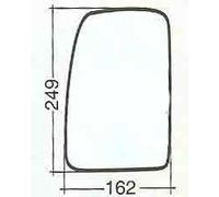 For Opel Movano dal 01.2003>12.2009 Vetro Dx Cromato x Specchietto Retrovisore