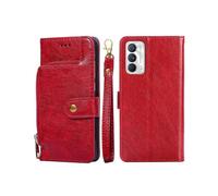 For OPPO Realme GT Master/Q3 Pro Carnival Zipper Bag PU + TPU Horizontal Flip Leather Phone Case