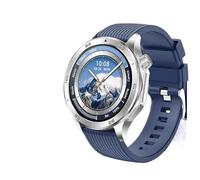 For Oppo Watch X2 MAX Smart Watch Man 1.53-Inch AMOLED360*360 HD Screen GPS trajectory Compass Bluetooth Call luxury Smart watch (Silver)