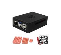 For Orang Pi 5 Pro Case Metal with Cooling Fan Aluminum Alloy Heatsink Shell Enhanced Cooling Design