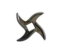 For parti di tritacarne da 42# Lama in acciaio inossidabile Forma a croce rotonda Foro centrale 22 * 22 mm