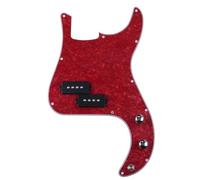 For PB P Bass Prewired Loaded Pickguard Scratch Plate con Pickup for 4 corde P Bass Multi Colour(Red Pearl)
