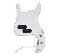 For PB P Bass Prewired Loaded Pickguard Scratch Plate con Pickup for 4 corde P Bass Multi Colour(White Pearl)