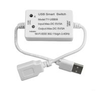 For per tuya USB Smart Switch WIFI Controller Wireless Remote Control Compatibile con Controllo Vocale App Telecomando per Dispositivi USB Bianco